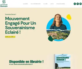 Souverainsdemain.fr(Souverains Demain) Screenshot