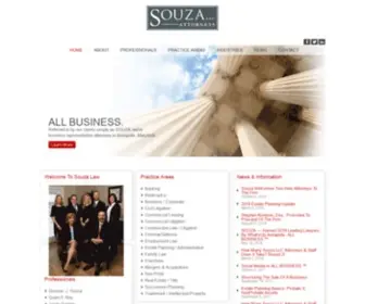 Souzalaw.com(Souza LLC Attorneys) Screenshot