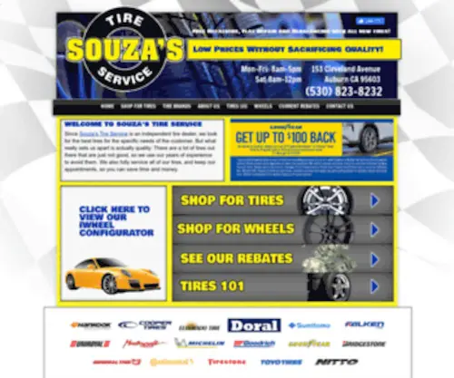 Souzastireservice.com(Souza's Tire Service) Screenshot