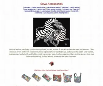 Sovaleather.com(Buy Sova Leather Handbags Purses) Screenshot