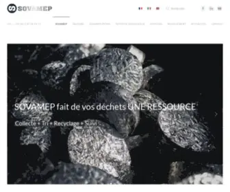 Sovamep.com(SOVAMEP recycle les déchets industriels) Screenshot