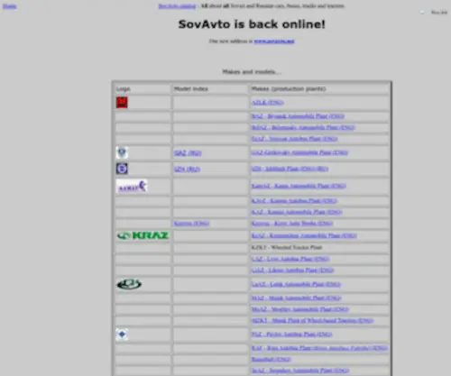 Sovavto.net(SovAvto Catalog) Screenshot
