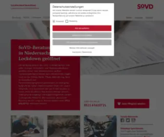 Sovd-NDS.de(Startseite Ihres Sozialverbandes (Landesverband Niedersachsen)) Screenshot