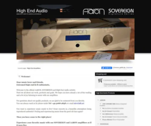 Sovereign-Amplifiers.com(SOVEREIGN ® Official Website) Screenshot