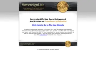 Sovereignlife.com(Discover The 7 Steps to Freedom) Screenshot