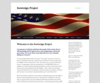 Sovereignproject.com(The Sovereign Project) Screenshot