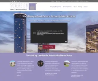 Sovereignrm.com(Property Management) Screenshot