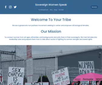 Sovereignwomencircle.com(Sovereign Women Speak) Screenshot