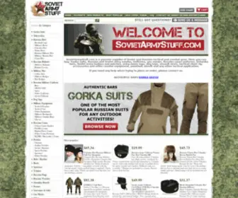 Sovietarmystuff.com(Gorka suits) Screenshot