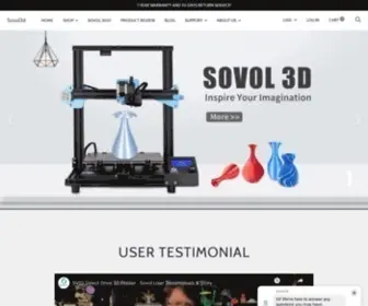 Sovol3D.com(Sovol3D® Direct Drive 3D Printer Online Store) Screenshot