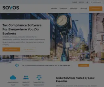 Sovos.com(Tax Compliance & Regulatory Reporting Software) Screenshot