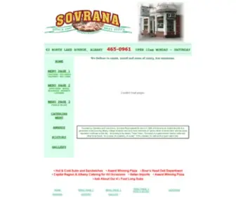 Sovranapizza.com(Pizza) Screenshot