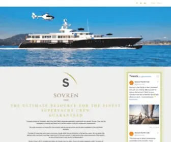 Sovrencrew.com(Yacht crew selection agency for yacht crew jobs worldwide) Screenshot