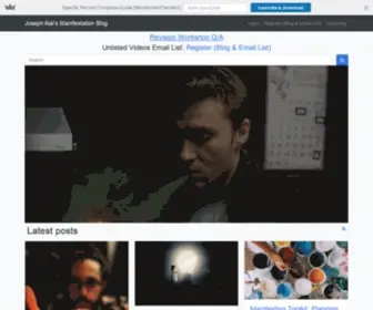 Sovrinmind.com(Joseph Alai's Manifestation Blog) Screenshot