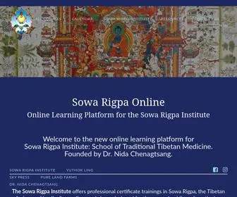 Sowarigpaonline.org(Sowa Rigpa Online) Screenshot