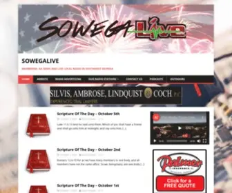 Sowegalive.com(Bainbridge, GA News and Live Local Radio in Southwest Georgia) Screenshot