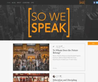 Sowespeak.com(So we speak) Screenshot