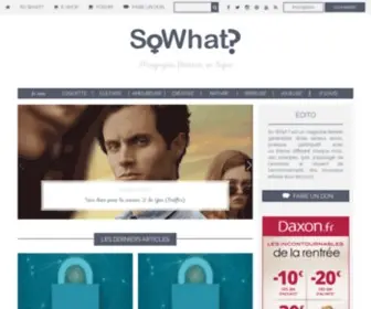 Sowhat-Magazine.fr(Magazine féminin) Screenshot