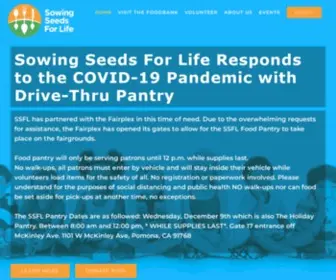 Sowingseedsforlife.org(We’re a non) Screenshot