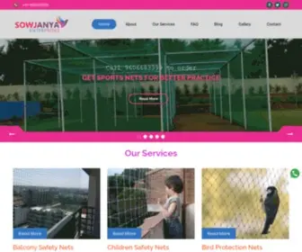 Sowjanyabalconysafetynets.com(Book Balcony Safety Nets Bangalore) Screenshot