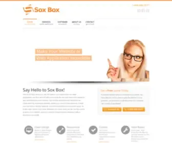 Soxbox.co(Responsive Web Design Company) Screenshot