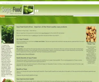 Soya-Food.com(Soya Food South Africa) Screenshot