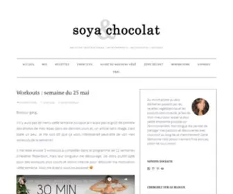 Soyaetchocolat.com(Recettes végétariennes) Screenshot