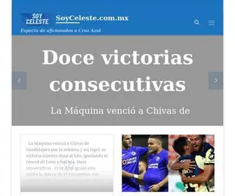 Soyceleste.com.mx(Espacio de aficionados a Cruz Azul) Screenshot