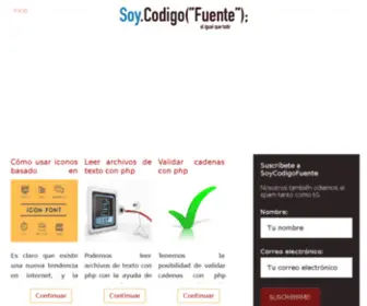 Soycodigofuente.com(SoyCodigoFuente) Screenshot