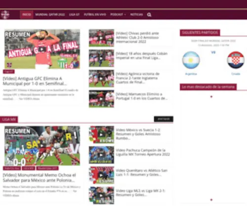 Soyh8.com(Soy Futbol 8) Screenshot