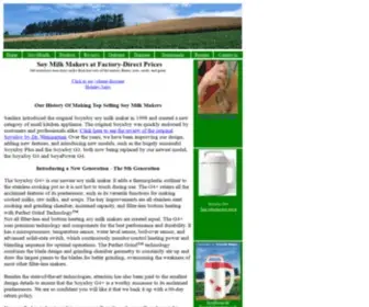 Soymilkmaker.com(Soy milk maker) Screenshot