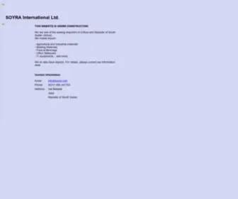 Soyra.com(SOYRA International Ltd) Screenshot