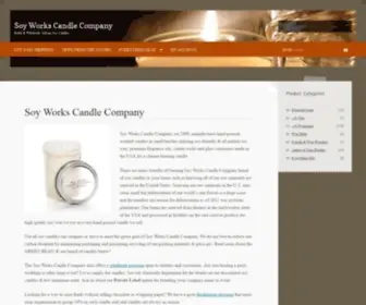 Soyworkscandles.com(Retail Artisan Soy Candles) Screenshot