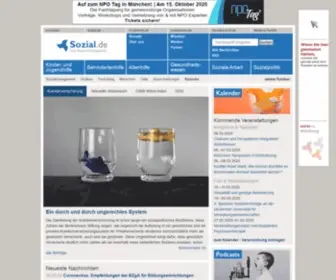 Sozial.de(Das Nachrichtenportal) Screenshot