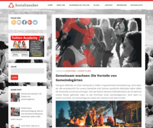 Sozialraeuber.de(Wir was in Eigenverantwortung) Screenshot