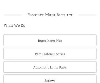 Soznfastener.com(A site help you find better fasteners) Screenshot