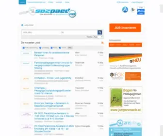 Sozpaed.net(Die jobbörse im sozialbereich) Screenshot