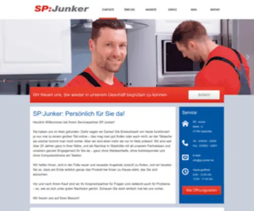 SP-Junker.de(Ihr Partner vor Ort) Screenshot