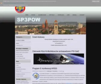 SP3Pow.pl(Strona OSTROWSKIEGO KLUBU KRĂTKOFALOWCĂW) Screenshot