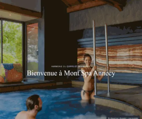 Spa-Annecy.com(Bienvenue au Pavillon du Bien) Screenshot