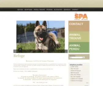 Spa-Comines.be(Société Protectrice des Animaux) Screenshot