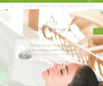 Spa-Deslys.com(Spa des Lys) Screenshot