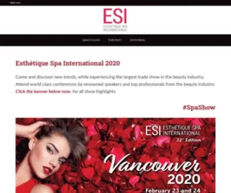 Spa-Show.com(Largest Esthetics Trade Show) Screenshot