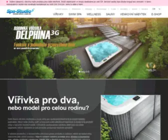 Spa-Studio.cz(Rodinné vířivky na celoroční provoz a kombinované bazény s vířivkou a protiproudem SWIM SPA) Screenshot