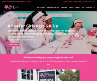 Spa-Tacularparties.com(Kids Spa & Birthday Party Boutique) Screenshot