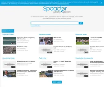 Spaactor.com(Finde Videos und Podcasts aus allen Top) Screenshot