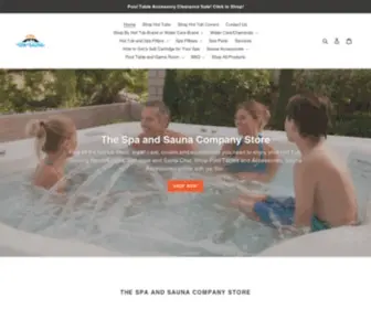 Spaandsaunashop.com(The Spa and Sauna Company) Screenshot