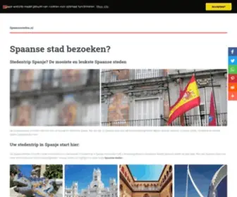 Spaansesteden.nl(Stedentrip Spanje Top 10) Screenshot