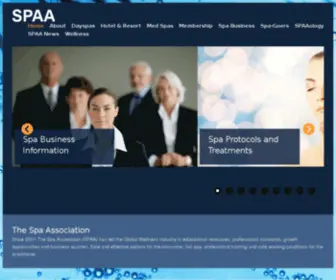 Spaaprofessionals.com(The Spa Association) Screenshot