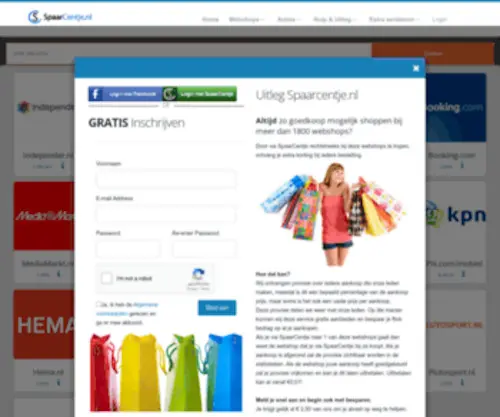Spaarcentje.nl(Sparen met) Screenshot